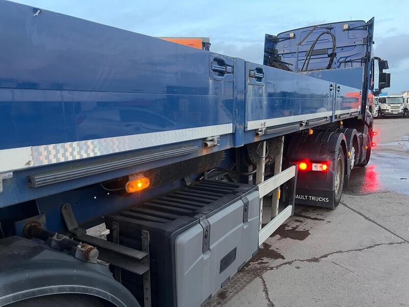 Renault with Dropside Crane Trailer 