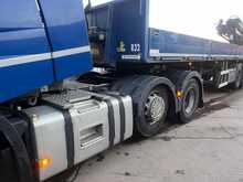 Renault T480 with Dropside Crane Trailer 