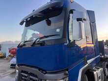 Renault T480 with Dropside Crane Trailer 