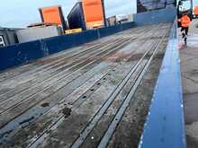 Renault T480 with Dropside Crane Trailer 