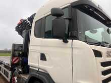 Scania R450 Flat with 6 Extension Crane 