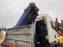 Scania R450 Flat with 6 Extension Crane 