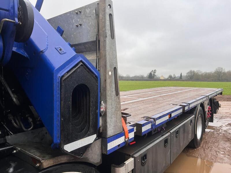Scania Flat with 6 Extension Crane Flatbed 