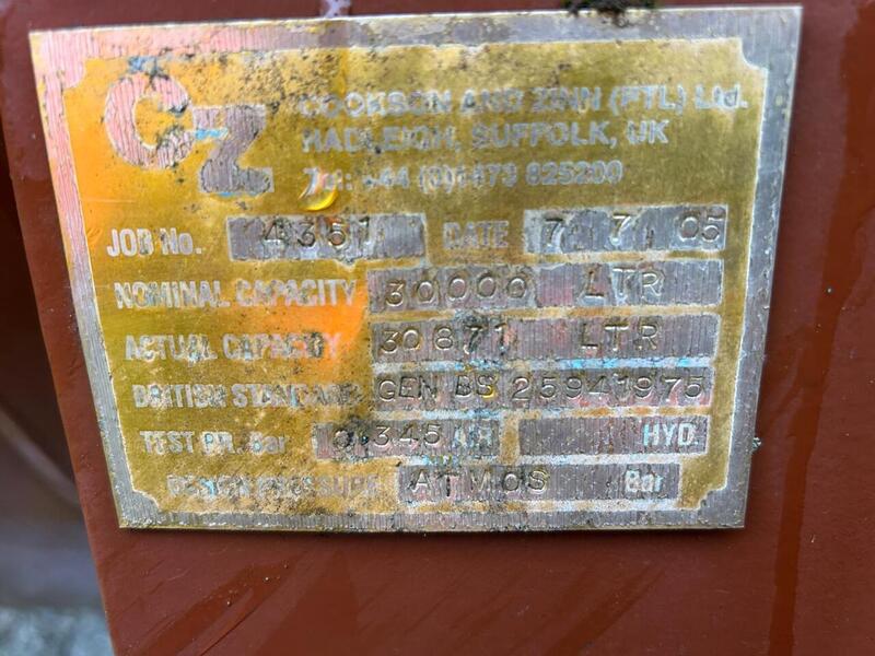Cookson and Zinn Diesel Tank