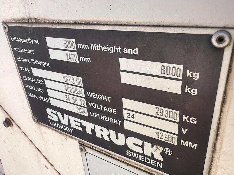 SVEtruck 8 Ton Container Stacker Forklift