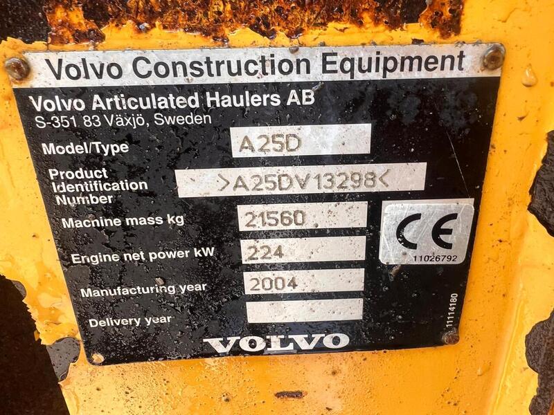Volvo 6x6 Articulated Dumper