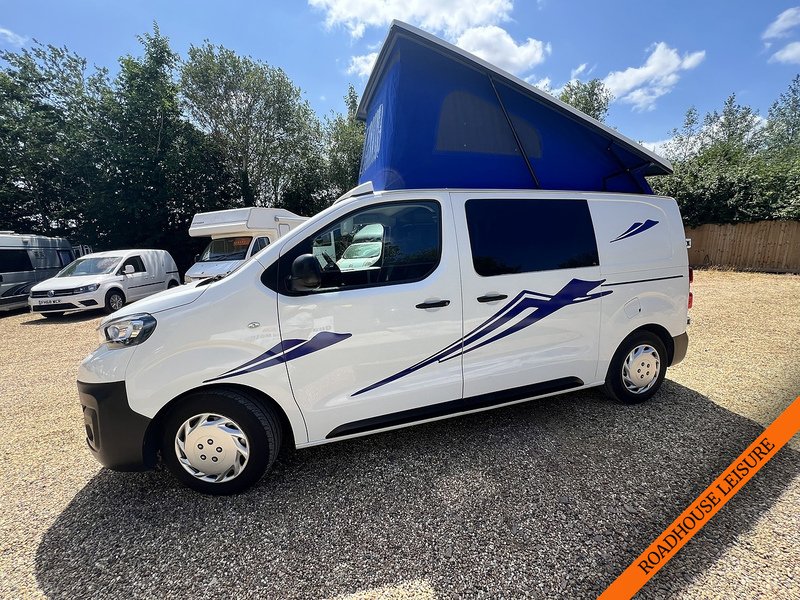 Peugeot 2 Berth Camper, with 2 seatbelts and a pop top