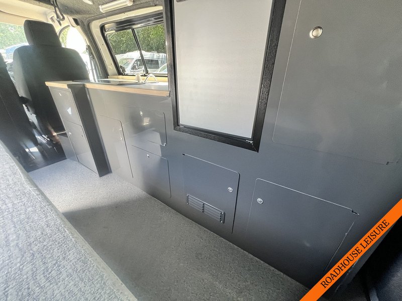 Peugeot 2 Berth Camper, with 2 seatbelts and a pop top