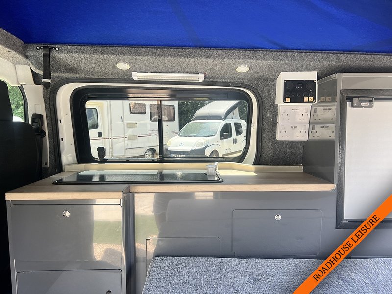 Peugeot 2 Berth Camper, with 2 seatbelts and a pop top