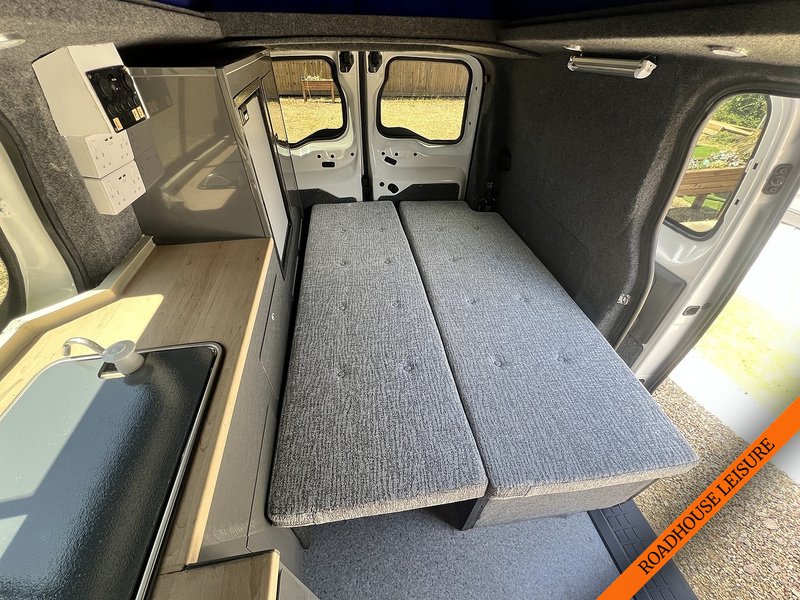 Peugeot 2 Berth Camper, with 2 seatbelts and a pop top