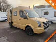 VW Crafter Campervan conversion,  2 Berth 2.5L shower room, kitchen, double pull out bed, solar panels manual