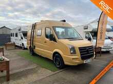 VW Crafter Campervan conversion,  2 Berth 2.5L shower room, kitchen, double pull out bed, solar panels manual