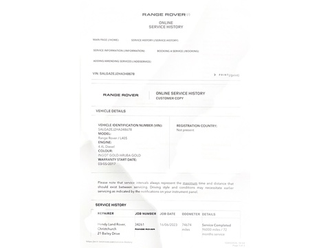 4.4 SD V8 Vogue SE SUV 5dr Diesel Auto 4WD Euro 6 (s/s) (339 ps)