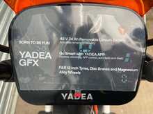 Yadea GFX White 1.0 Motorbike Automatic Electric - N446
