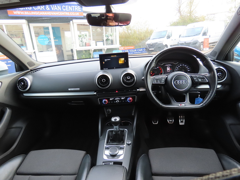 Audi A3 1.4 TFSI CoD S line Sportback 5dr Petrol Manual Euro 6 (s/s) (150 ps) - U4750