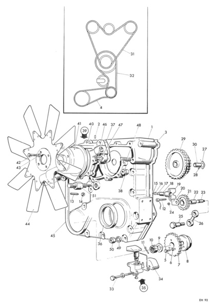 Distance Piece - Water Pump Image 1