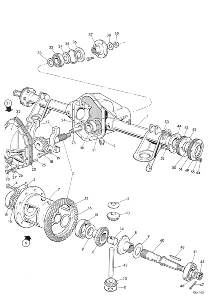 Pinion Nut &amp; Washer Image 2