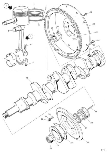 Crankshaft, Arrow 4.0ltr/4.2ltr Image 2