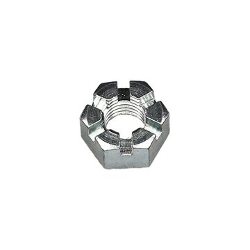 1/2" BSF Nut Slotted, Zinc
