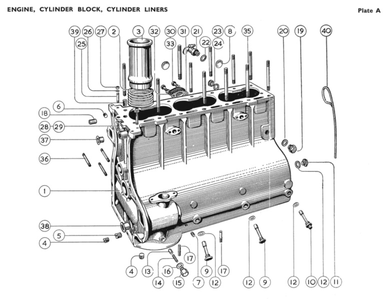Bolt, Oil Transfer Rear Main Brg Image 2