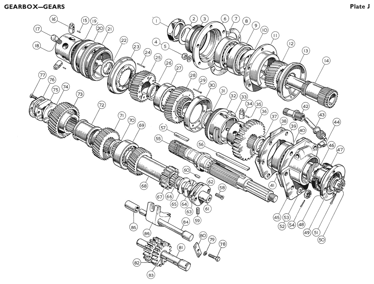 Shaft, Reverse Fork