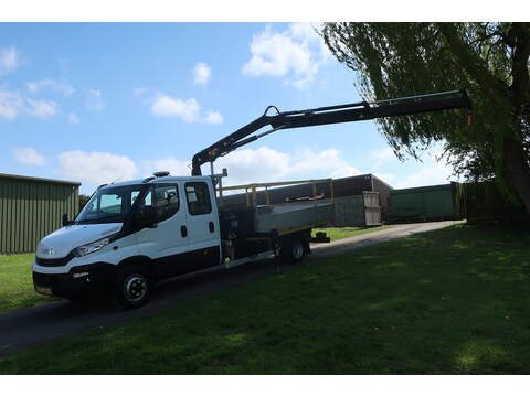 Iveco Daily 3.0 70C18D Utility Cab Dropside With Hiab Crane Euro 6 (180 bhp) - U468