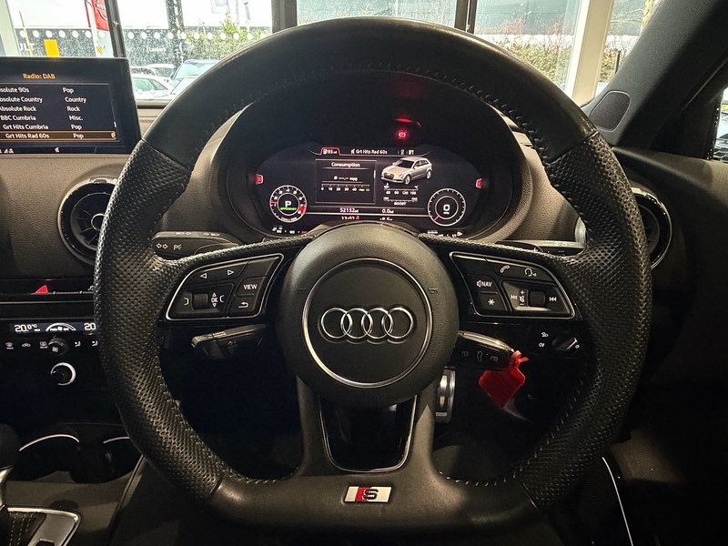 Audi S3 2.0 TFSI Black Edition Sportback 5dr Petrol S Tronic quattro Euro 6 (s/s) (300 ps) - U6306