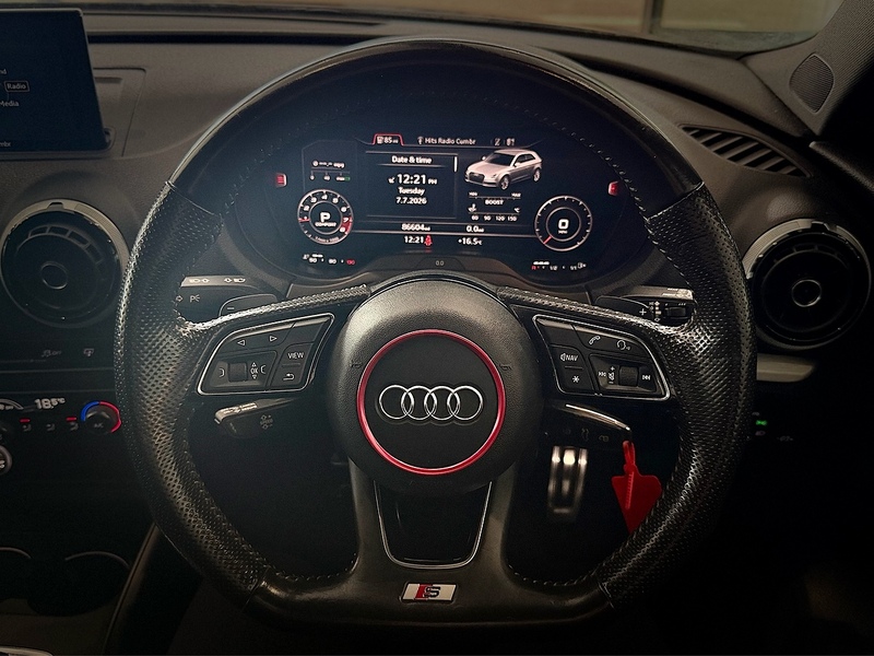 Audi S3 2.0 TFSI Hatchback 3dr Petrol S Tronic quattro Euro 6 (s/s) (310 ps) - U6525