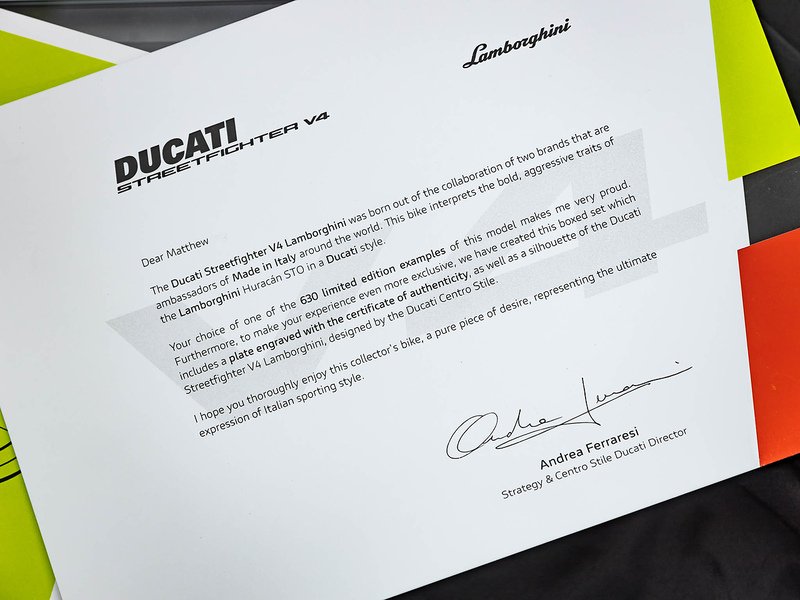 Ducati Streetfighter V4 Lamborghini  - U5864
