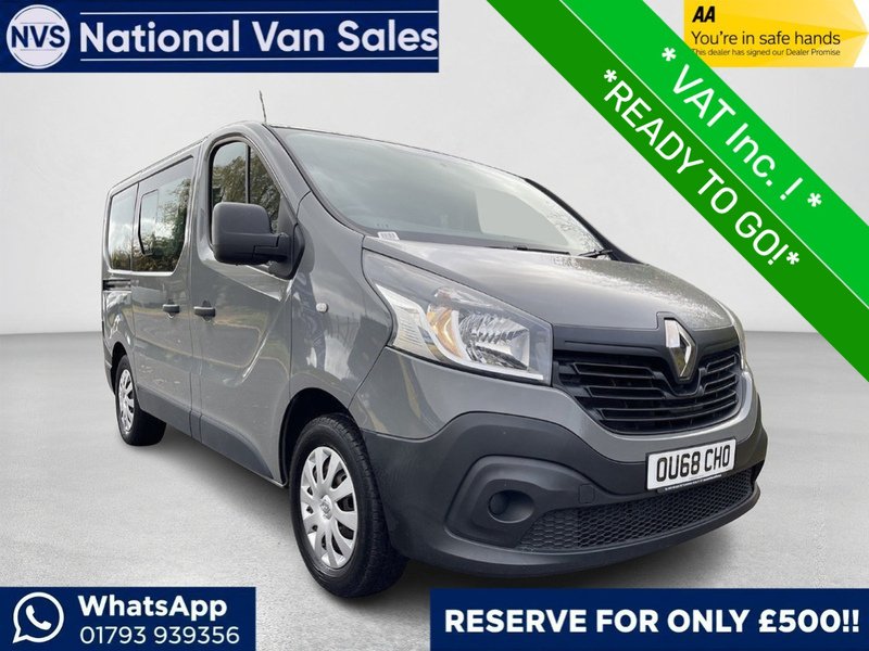 Renault Trafic 1.6 dCi ENERGY 27 Business Minibus Double Cab 5dr Diesel Manual SWB Euro 6 (s/s) (9 Seat) (95 ps) - U258