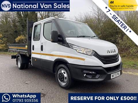 Iveco Daily 130ps 350 L3  Double Cab RWD Tipper RWD 2.0 4dr Tipper Manual Diesel