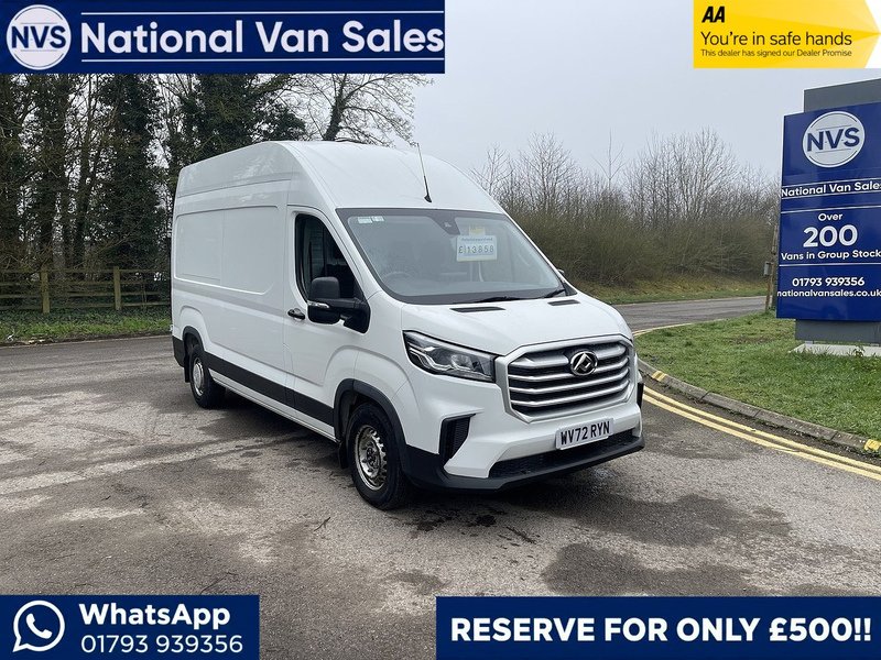 MAXUS Deliver 9 2.0 D20 LUX RWD L3 H3 Euro 6 (s/s) 5dr - U597