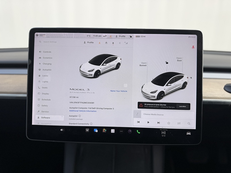 Tesla Model 3 Standard Range Plus Saloon 4dr Electric Auto RWD (241 bhp) - U237