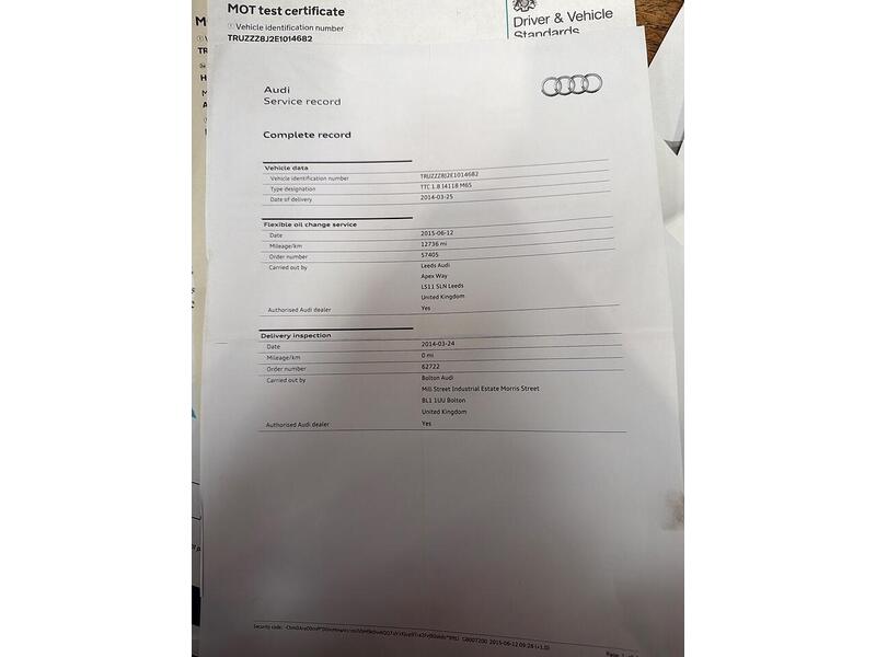 Audi TT 1.8 TFSI S line Euro 5 3dr - U156