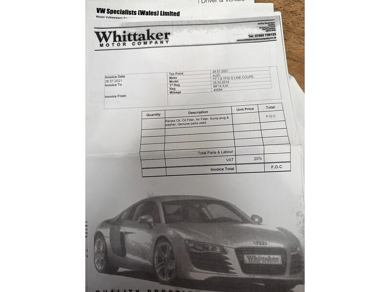 Audi TT 1.8 TFSI S line Euro 5 3dr - U156