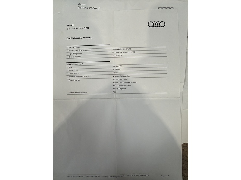 Audi A4 2.0 TDI S line S Tronic quattro Euro 5 (s/s) 4dr - U223