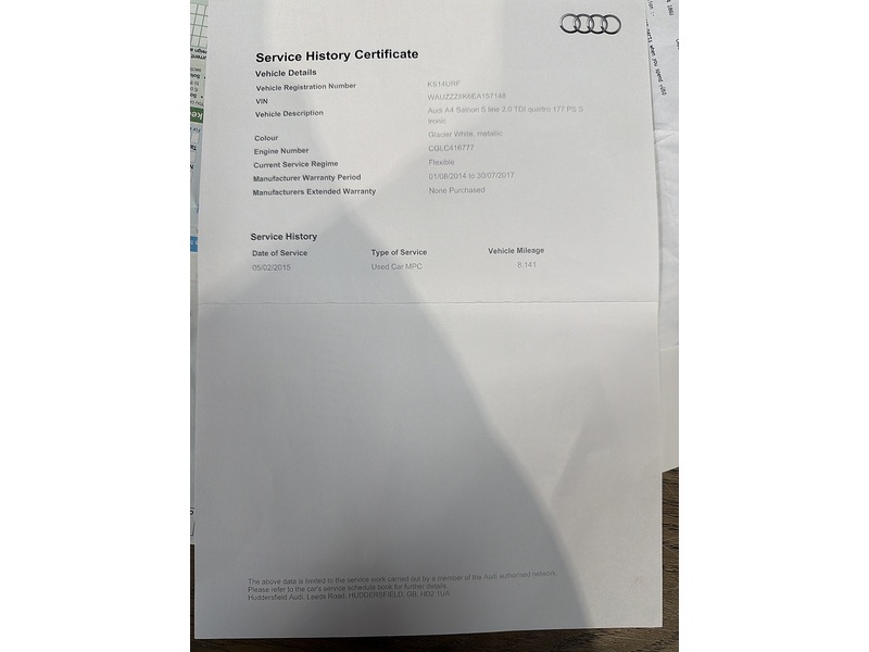 Audi A4 2.0 TDI S line S Tronic quattro Euro 5 (s/s) 4dr - U223