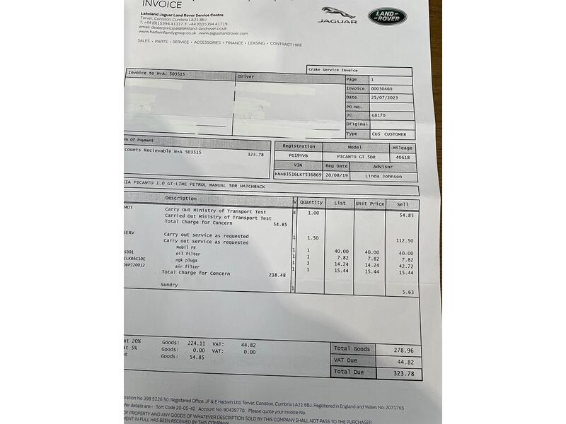 Kia Picanto 1.0 T-GDi GT-Line Euro 6 5dr - U257
