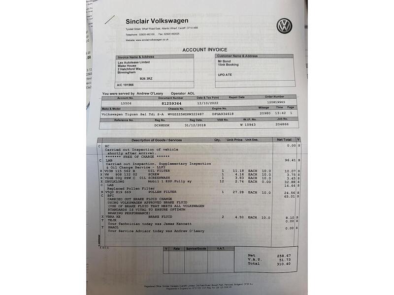 Volkswagen Tiguan Tiguan 2.0 TDI SEL DSG Euro 6 (s/s) 5dr - U29