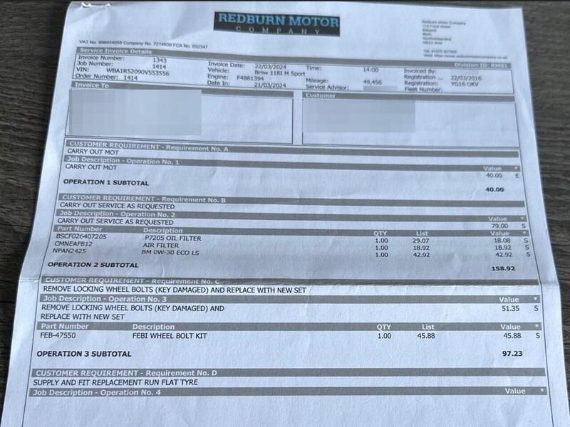 BMW 1 Series 1.5 118i M Sport Euro 6 (s/s) 5dr - U53