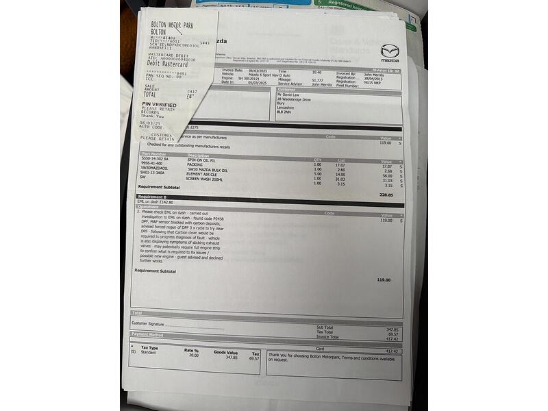 Mazda Mazda6 2.2 SKYACTIV-D Sport Nav Auto Euro 6 (s/s) 4dr - U56