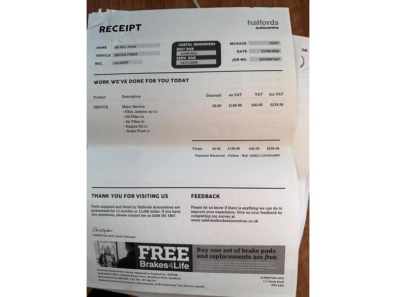 Skoda Fabia 1.2 TSI Monte Carlo Euro 6 (s/s) 5dr - U65