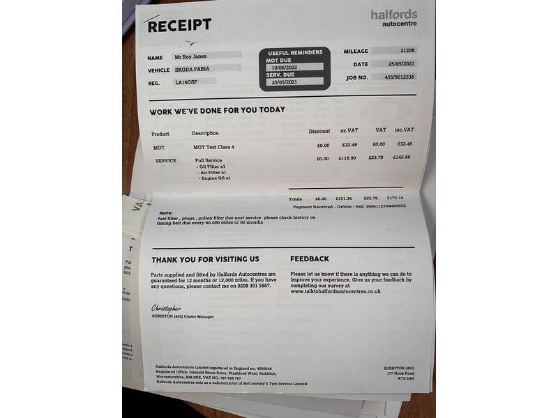 Skoda Fabia 1.2 TSI Monte Carlo Euro 6 (s/s) 5dr - U65