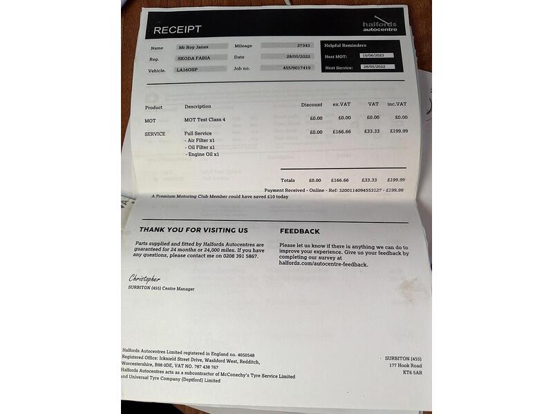 Skoda Fabia 1.2 TSI Monte Carlo Euro 6 (s/s) 5dr - U65