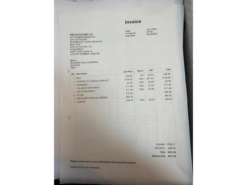 Audi A3 1.4 TFSI CoD S line Sportback 5dr Petrol Manual Euro 6 (s/s) (140 ps) - U7