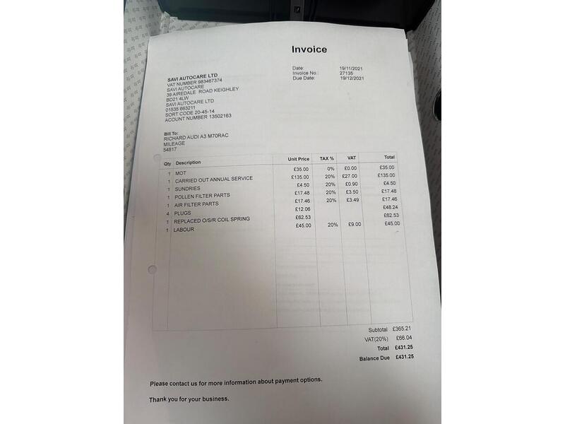 Audi A3 1.4 TFSI CoD S line Sportback 5dr Petrol Manual Euro 6 (s/s) (140 ps) - U7