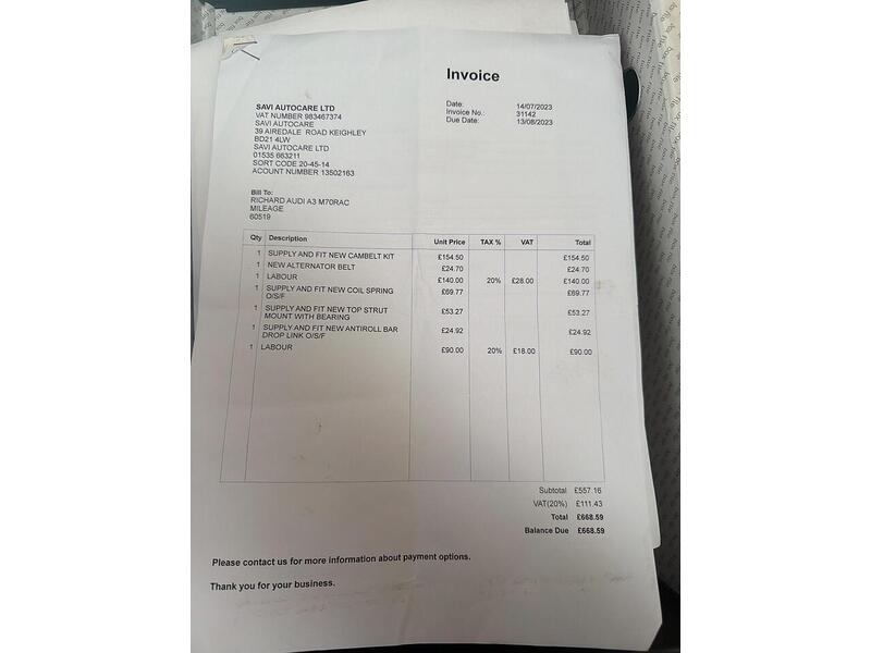 Audi A3 1.4 TFSI CoD S line Sportback 5dr Petrol Manual Euro 6 (s/s) (140 ps) - U7