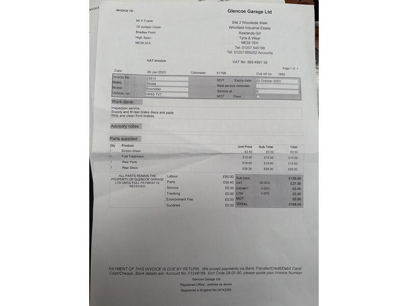 Skoda Roomster 1.2 TSI SE Action MPV 5dr Petrol Manual Euro 5 (86 ps) - U94