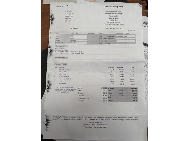 Skoda Roomster 1.2 TSI SE Action MPV 5dr Petrol Manual Euro 5 (86 ps) - U94