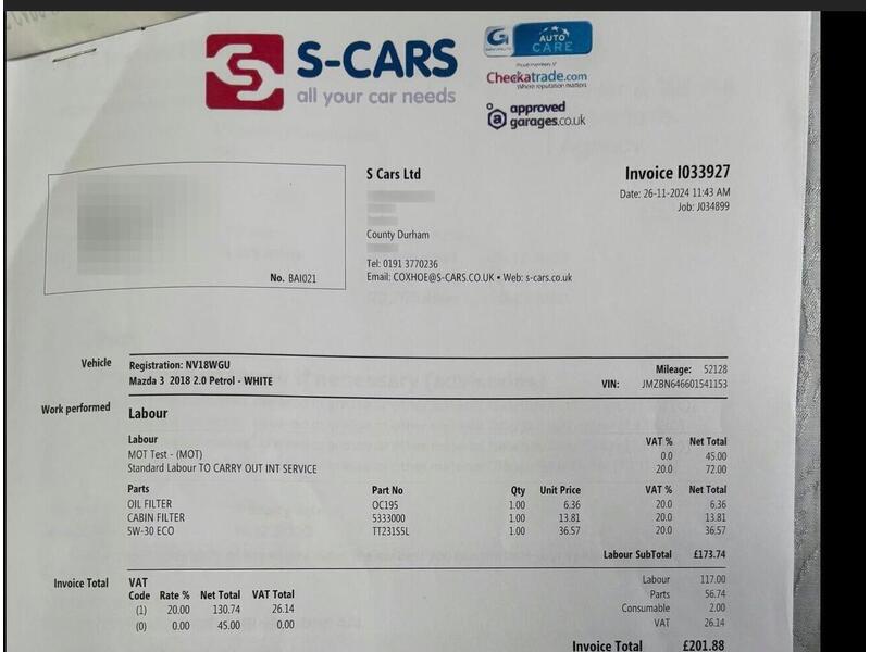 Mazda Mazda3 2.0 SKYACTIV-G SE-L Nav Euro 6 (s/s) 5dr - U98